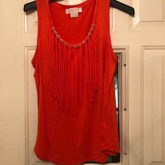 Michael Kors Fringe Tank EUC - Picture 1 of 7